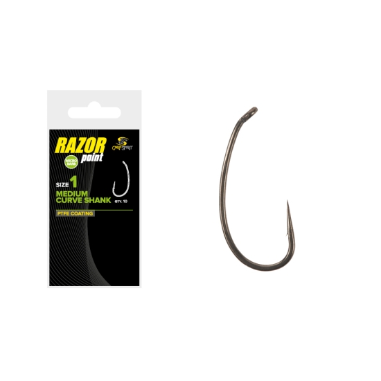 CARP SPIRIT haczyki MEDIUM CURVE SHARK roz 2  /10szt